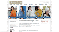 Desktop Screenshot of prestigeyarns.com.au